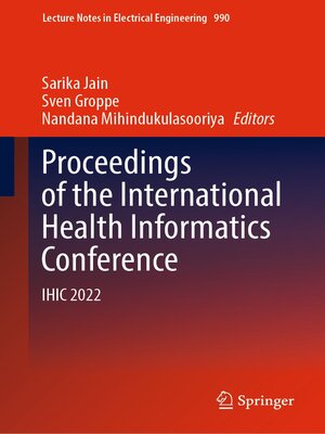 cover image of Proceedings of the International Health Informatics Conference